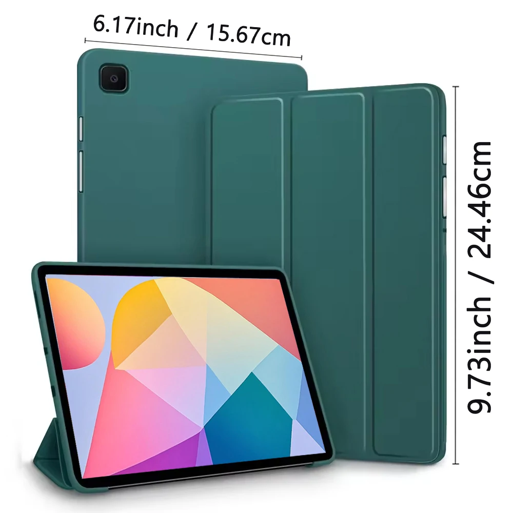 GEFENIS For Samsung Galaxy Tab S6 Lite 10.4 2020 2022 2024 SM-P610/P615/P613/P619/P620/P625 Silicone Case Magnetic Flip Smart Co