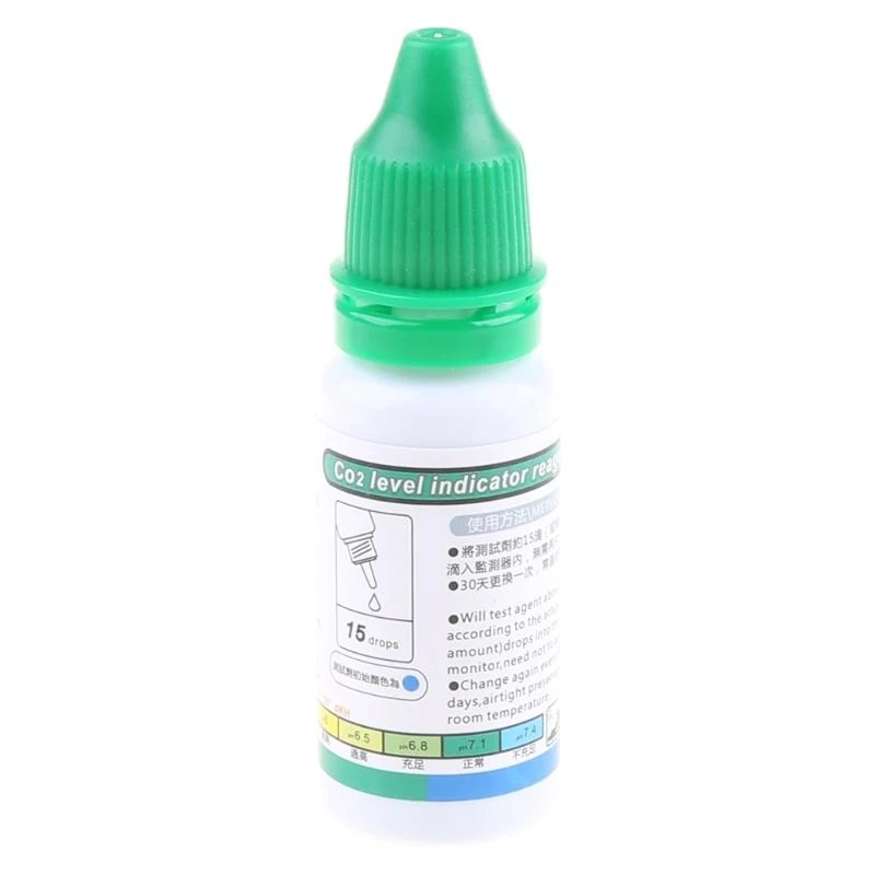 Solusi reagen Penggunaan dengan indikator CO2 0,5 oz untuk akuarium ditanam untuk tan