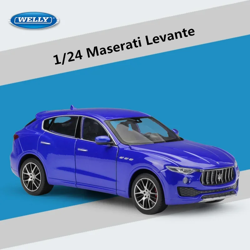 

WELLY 1:24 Maserati Levante SUV Alloy Car Model Diecast Metal Toy Sports Car Model High Simulation Collection Toy Gift
