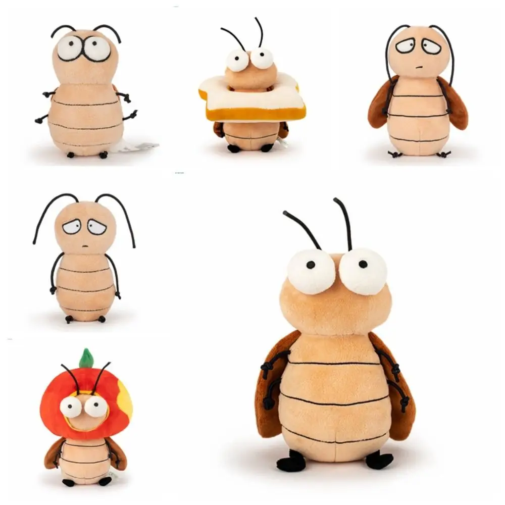 Sleep Pillow Soft Cockroach Plush Doll South Parody Cockroach Stuff Toy Funny Rain Cockroach Plush Toy Kids