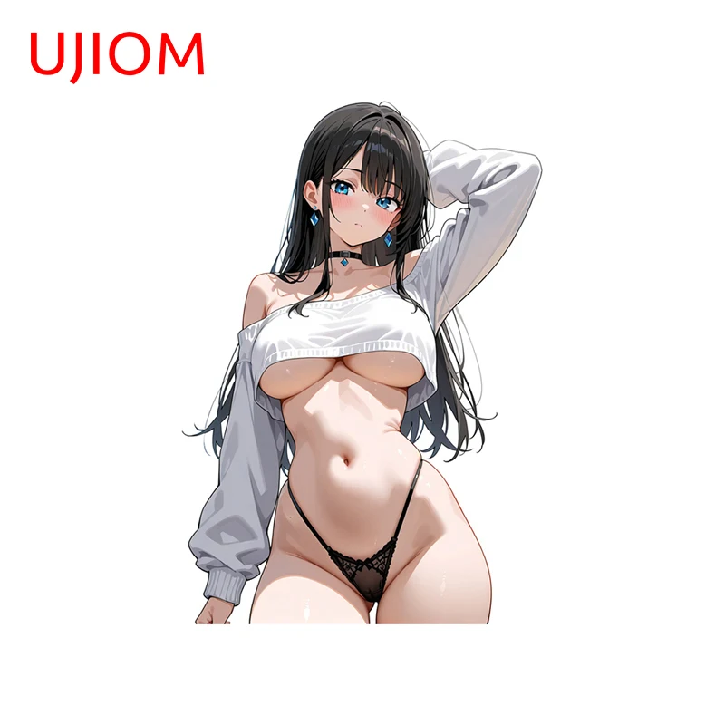 UJIOM Advance Guard Alluring Girl Wall Sticker Elegant Premium Waterproof Adhesive Decal Suitable For Computer Case Decoration