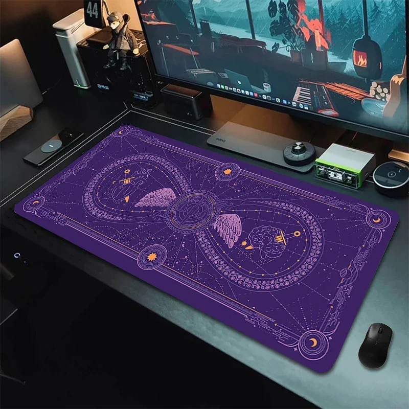 Imagem -04 - Equilíbrio-mouse Pad Grande Acessórios para Jogos Gabinete Real Gamer Midnight Tapete de Mesa Computador e Teclado pc xl