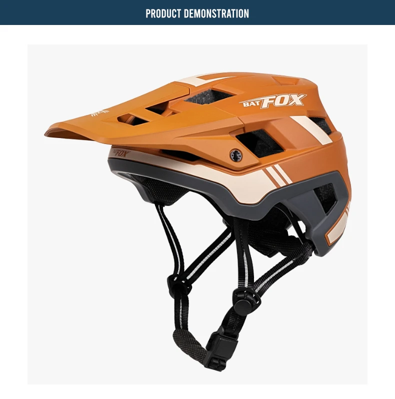 BATFOX Fahrradhelm Speedframe Ultraleichter Fahrradhelm Stoßfester Straßen- und Mountainbike-Schutzhelm Sport Herren Damen MTB Fahrradhelm – Detail 5