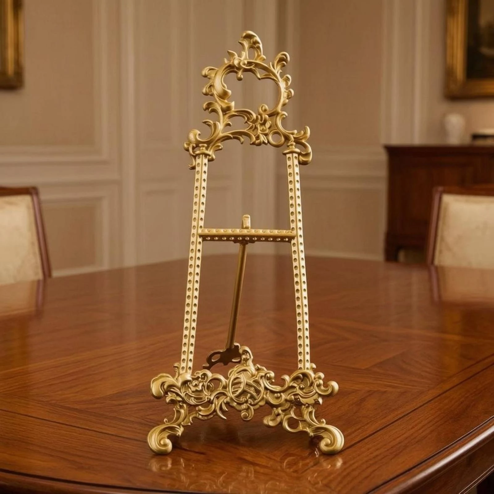 Decorative Plate Stand Corrosion Resistant Plate Stand Display Accessory Freestanding Home Decor Alloy