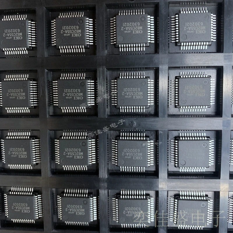MSM82C55A-2GS-2K Silkscreen M82C55A-2 QFP44 CMOS Process Programmable Peripheral Interface Chip