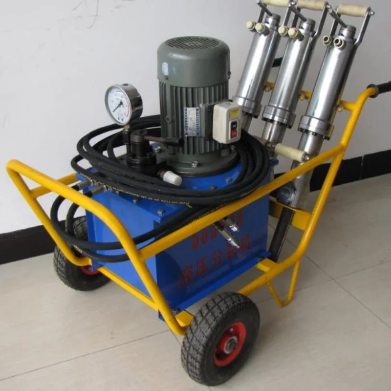 Remote Control  Engine Hydraulic Rock Drilling and Splitting Machine for Hard Rock Breaking in Tunneling Projects