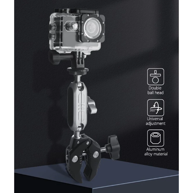 دراجة المقود المشبك قوس ، ترايبود جبل المسمار ، كليب حوامل ل Gopro بطل 11 ، 10 DJI ، عالية الجودة ، 1/4 كاميرا الدراجة