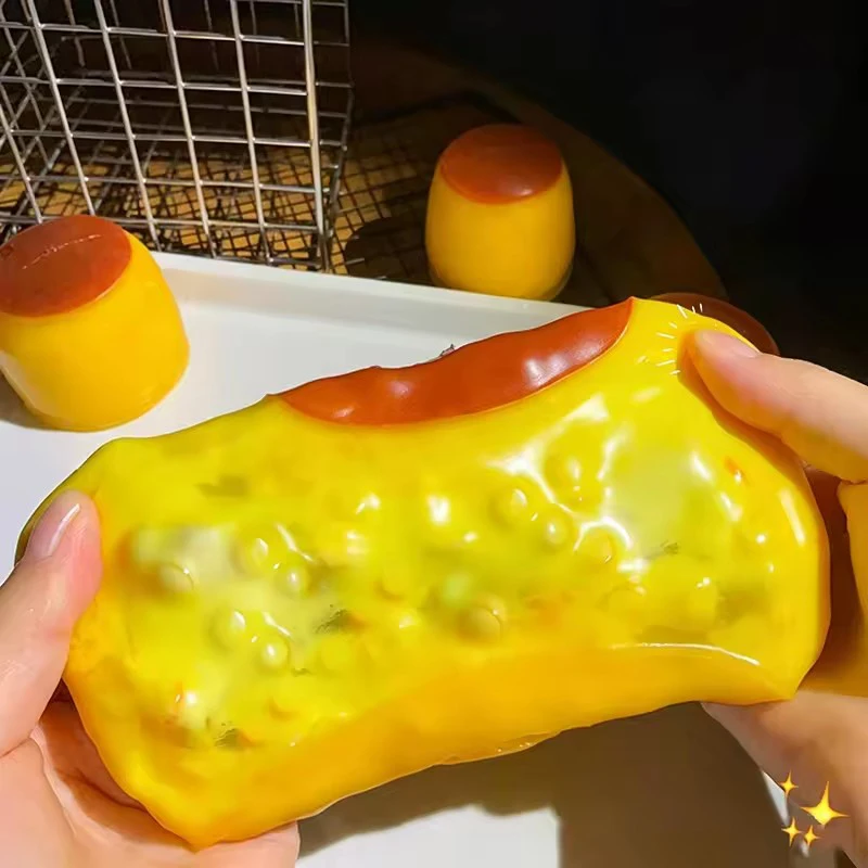 Karamellpudding Knuspriger Quetschball Stressabbau-Spielzeug Weiche Selbstgemachte Squeeze-Fidget-Spielzeuge Anti-Stress-Spielzeuge für Erwachsene Geschenke – Detail 6