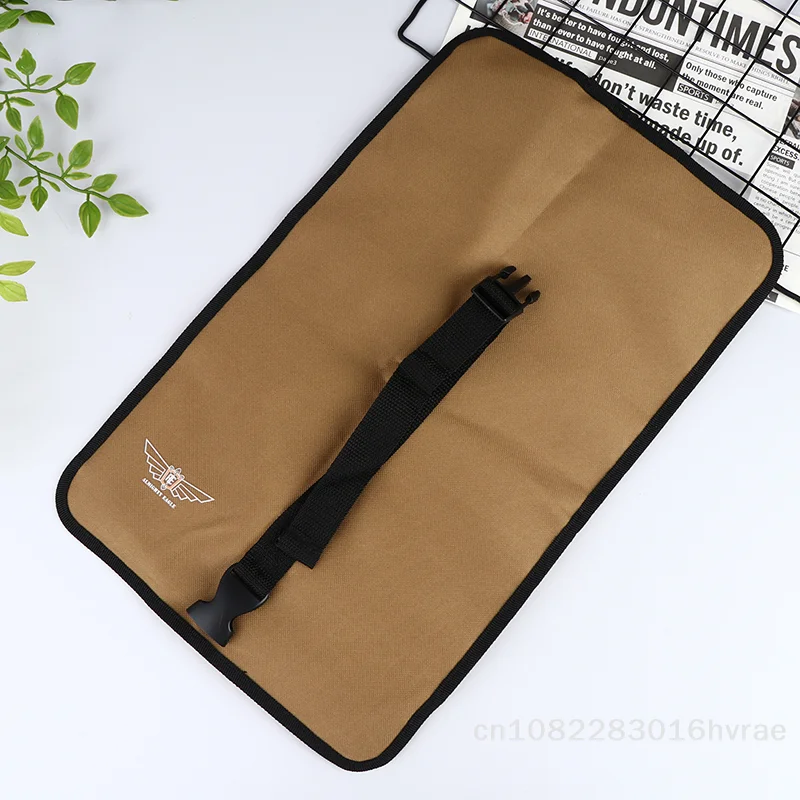 Multi-Compartments Roll-up Portable Tool Organizer Bag - 600D Oxford Fabric with Buckle Closure 45*28CM