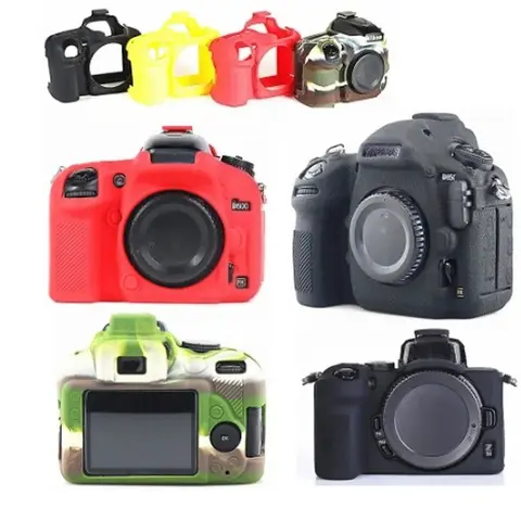 Housse en Silicone pour appareil photo DSLR, pour Nikon Z50 Z5 D750 D3200 D3300 D3400 d3500 D5300 D5500 D5600 D7100 D7200 D7500