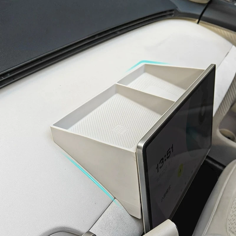 For NIO Firefly 2025 Screen Rear Storage Box Silicone Original Car Color Tissue Box Storage Car Interior Modification Supplies
