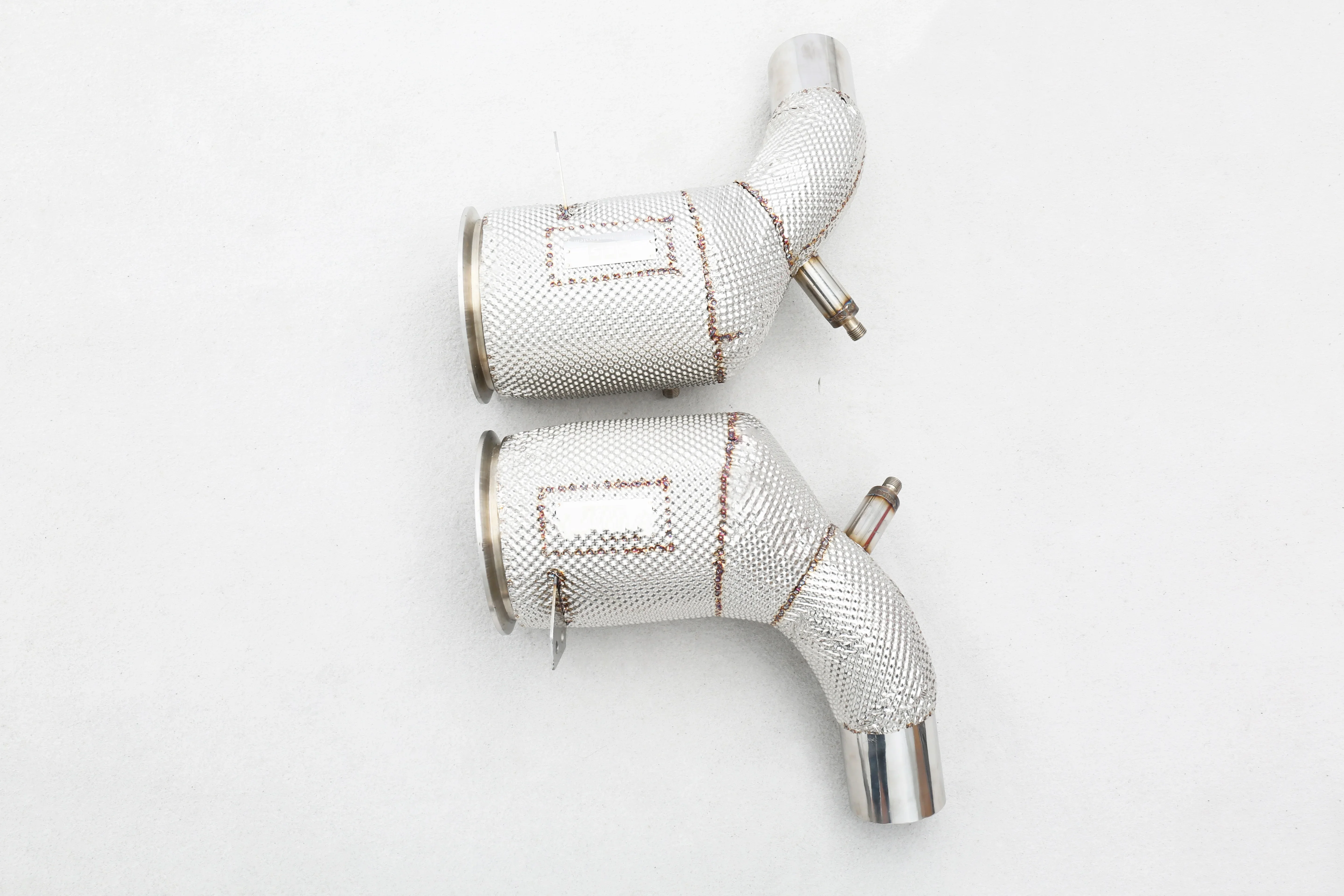 OEM Custom 304 Stainless Steel High Flow Catted Downpipe with Heatshield Perfect Fit for 992 3.0T