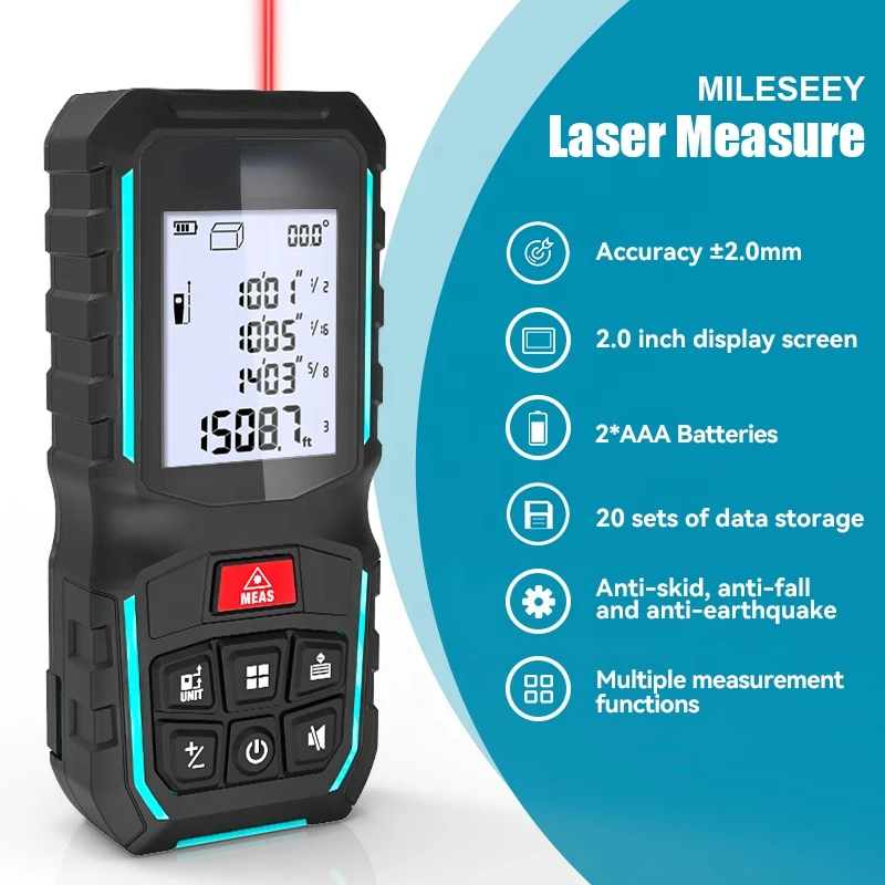 Outdoor Digital Laser Distance Measure Laser Distance Meter 100ms