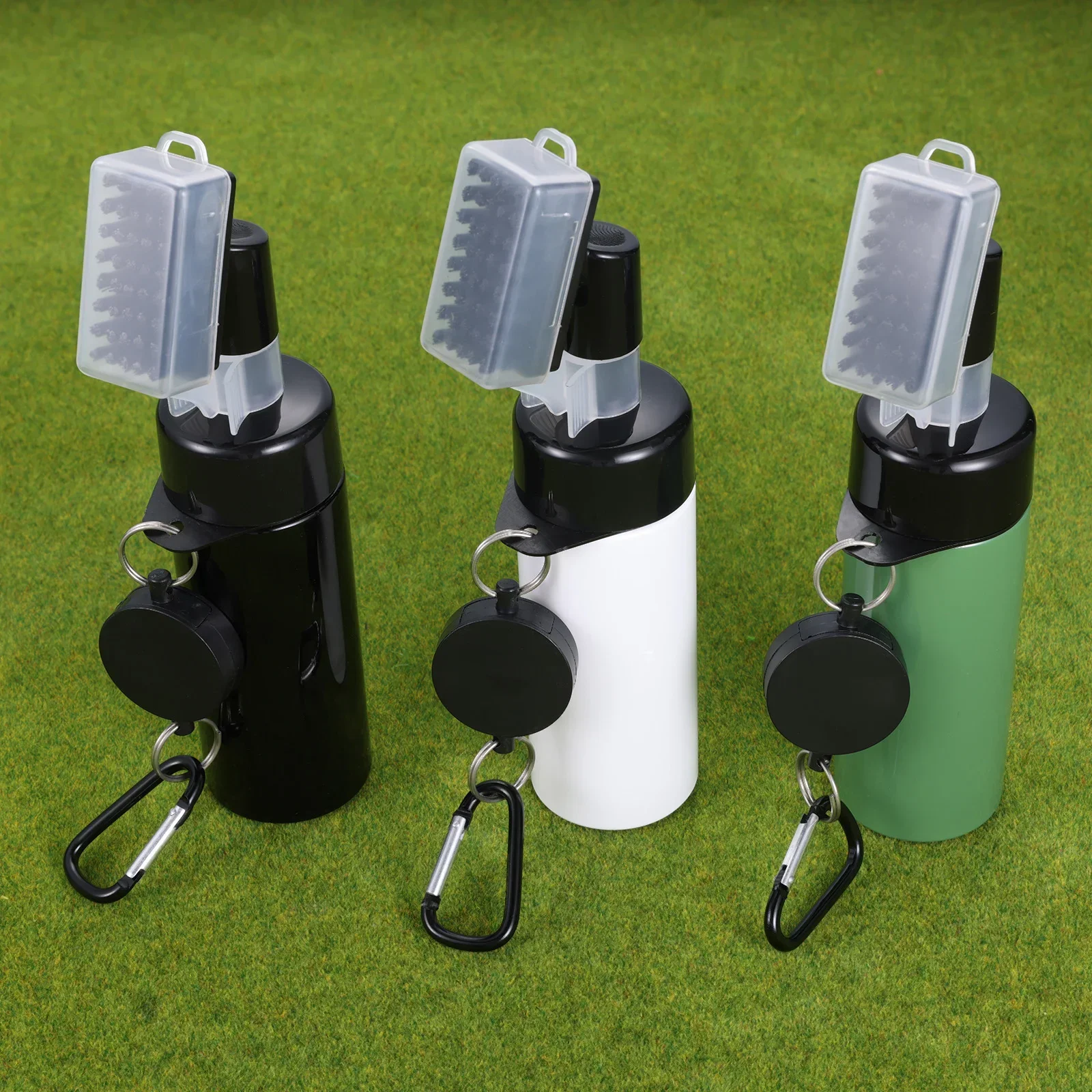 1Pc Magnetic Retractable Golf Clubs Groove Cleaning Brush with Push Type Water Bottle Water Brush Golf Swing Groove Cleaner Tool