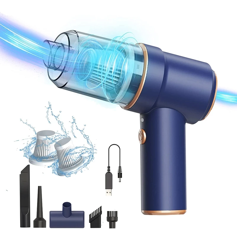 

A75T Handheld Cordless Vacuum Cleaner,USB 42000 RPM Portable Compressed Air Dust Blower,Rechargeable Mini Car Vacuum Cleaner