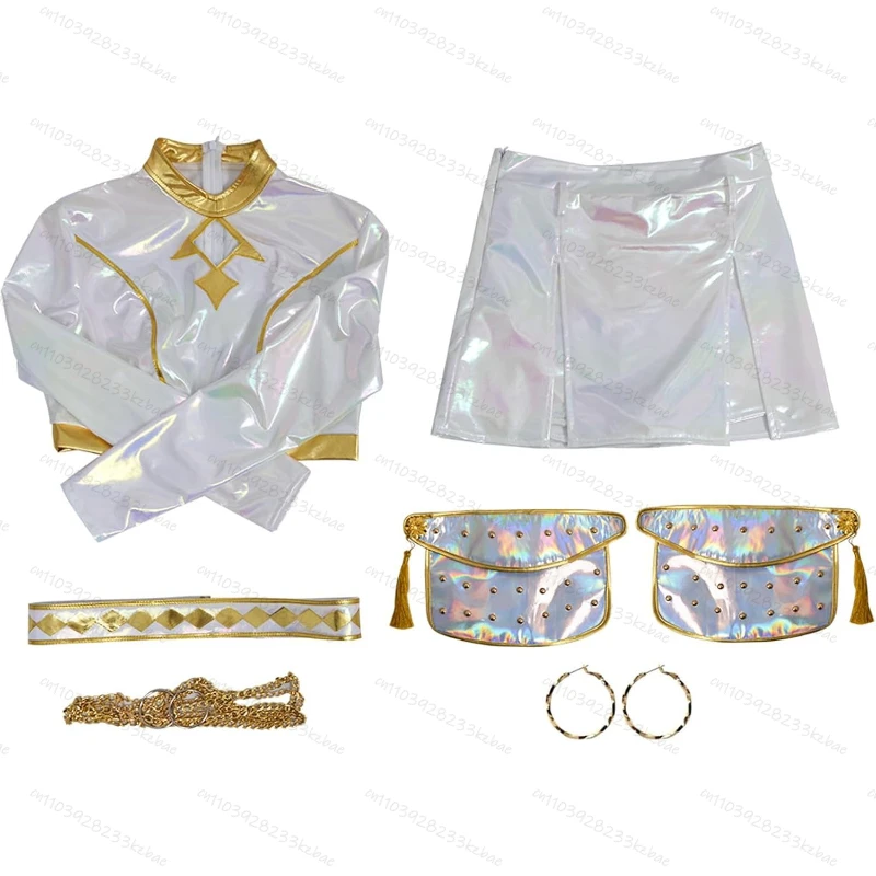 K pop demônio traje anime cosplay saia conjunto para meninas crianças conjunto de roupa de dança pop cantores trajes de palco roupas de halloween