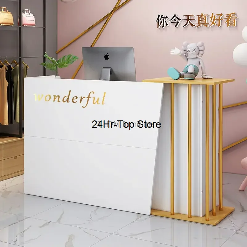 Bar Counter Cashier Counter Simple Modern Supermarket Shop Small Clothing Beauty Salon Barber Shop Hair Salon Reception Desk