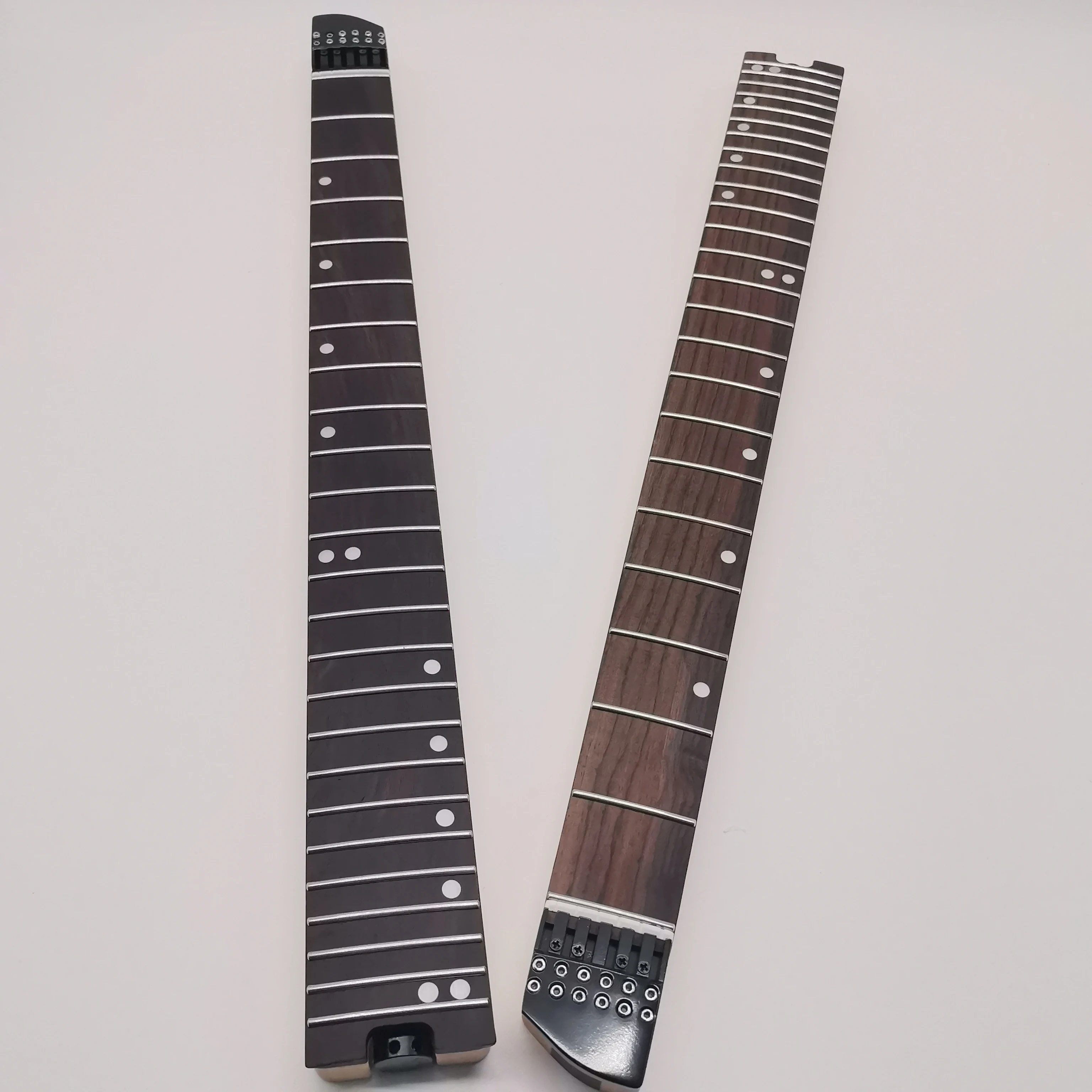Headless Guitar Neck 3‑Piece Roasted Maple Rosewood Fretboard 24 Frets