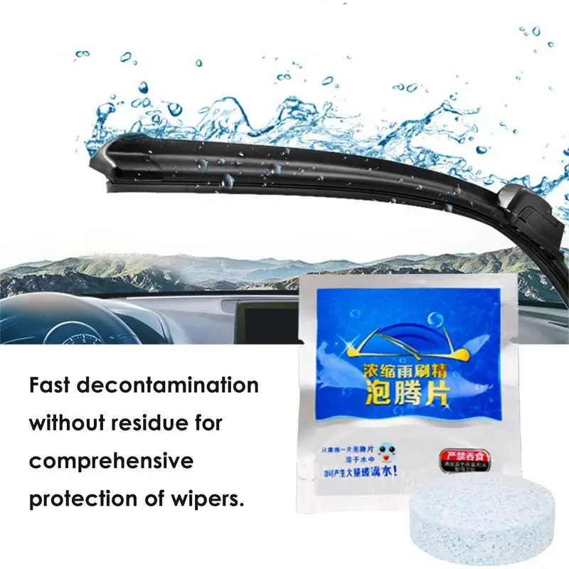 Windshield Washer Tablets Car Windshield Concentrated Washer Tablets Solid Car Effervescent Tablet Windshield Wiper Cleaning
