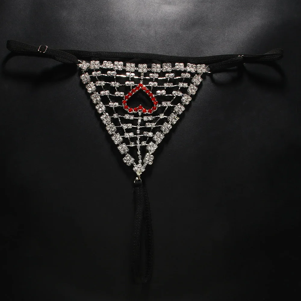 أحجار الراين القلب الجوف ثونغ للنساء ، الهذيان الملحقات ، مثير هيئة المجوهرات ، الملابس الداخلية ، مهرجان اللباس الداخلي ، G سلسلة ، هدية حفلة