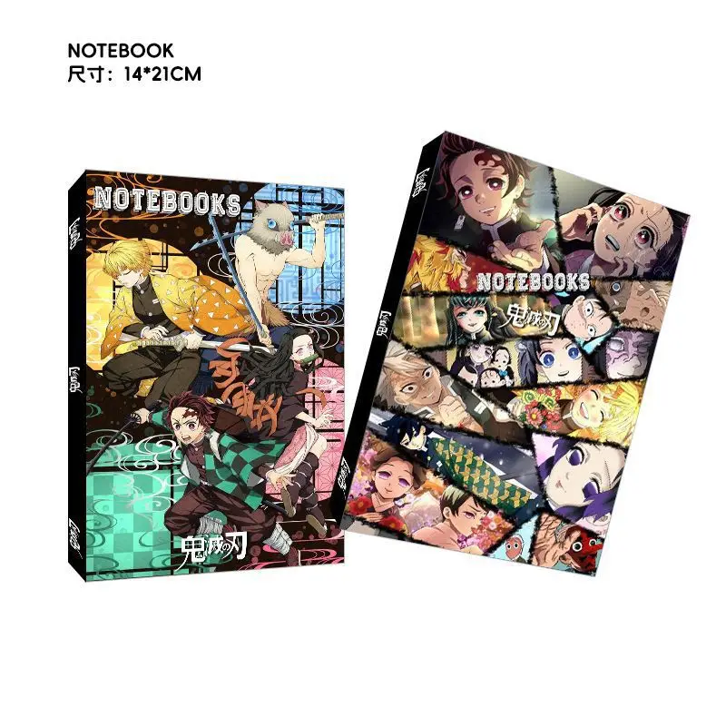 32PCS Tanjirou Nezuko Zenitsu Inosuke Giyuu Shinobu Kyoujurou Popular Game Two-dimensional Peripheral Student Gift Notebook