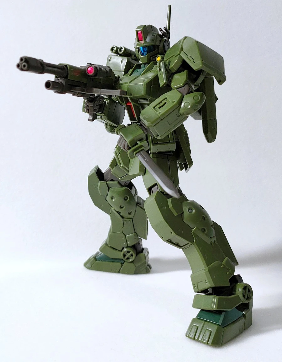 JMS Spartan GM HG 1/144 RGM-79S Contains Water Stickers And Platforms Assembly Model Kit Collection Action Figures Robot Toy