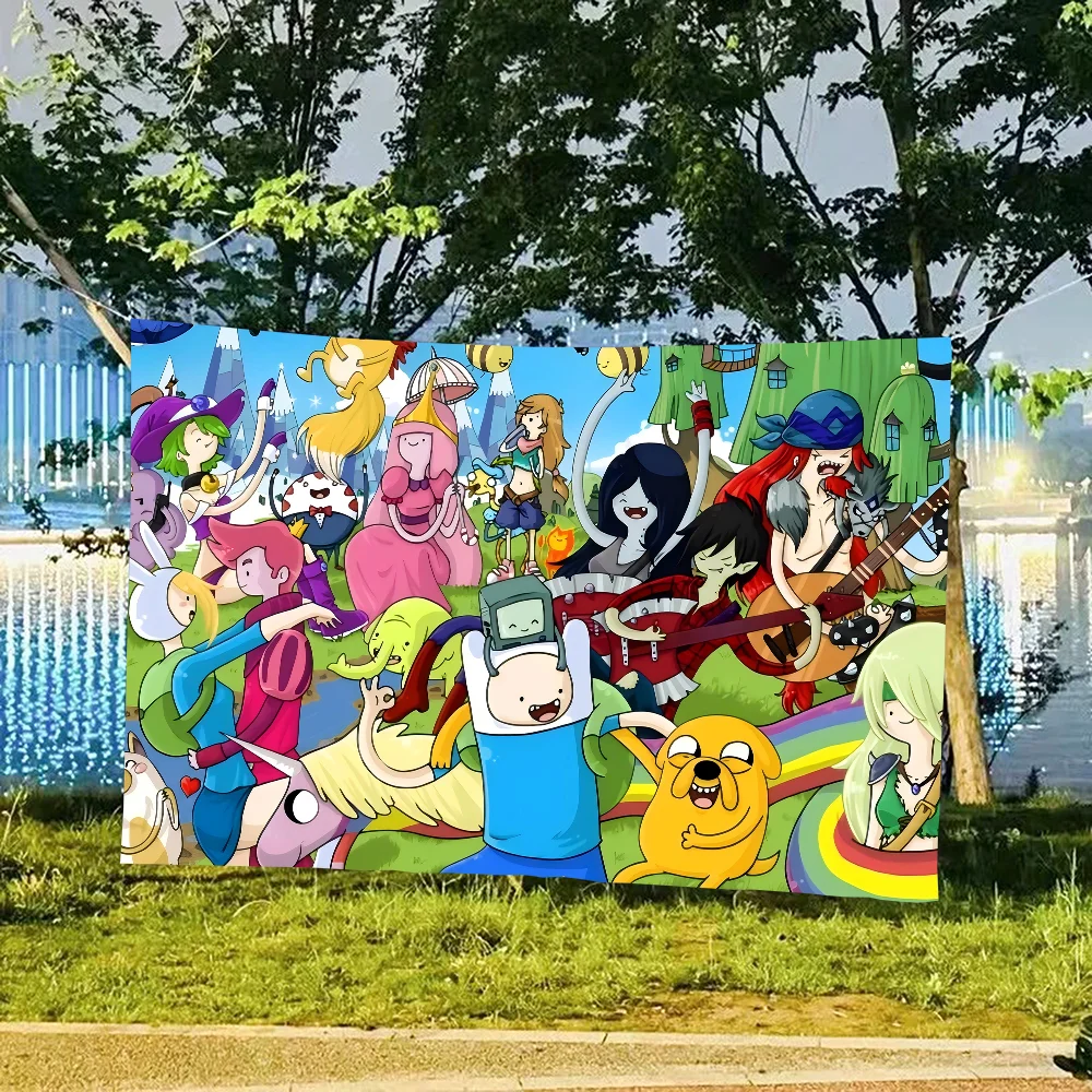 A-Adventure Time Backdrop Product Photography Props Background Photographic Studio Party Decoration Wallpapers - Image 4