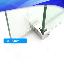 Shower room fixed 304 stainless steel stopper bathroom sliding door double glass swing stopper lower slider hardware accessories