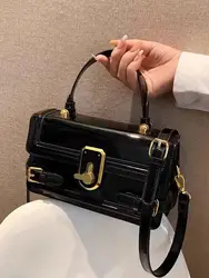 2024 New Luxury Designer Box Square Crossbody Bag For Women Brand Red Black Tote Bag Fashion Girls Mini Handbag