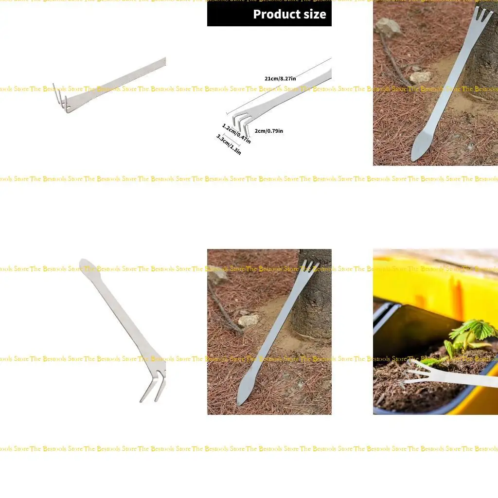 12PF Steel Bonsai Rakes with Comfortable Handle Corrosion Resistant Rakes Tool Perfect for Soil Aeration & surfaces