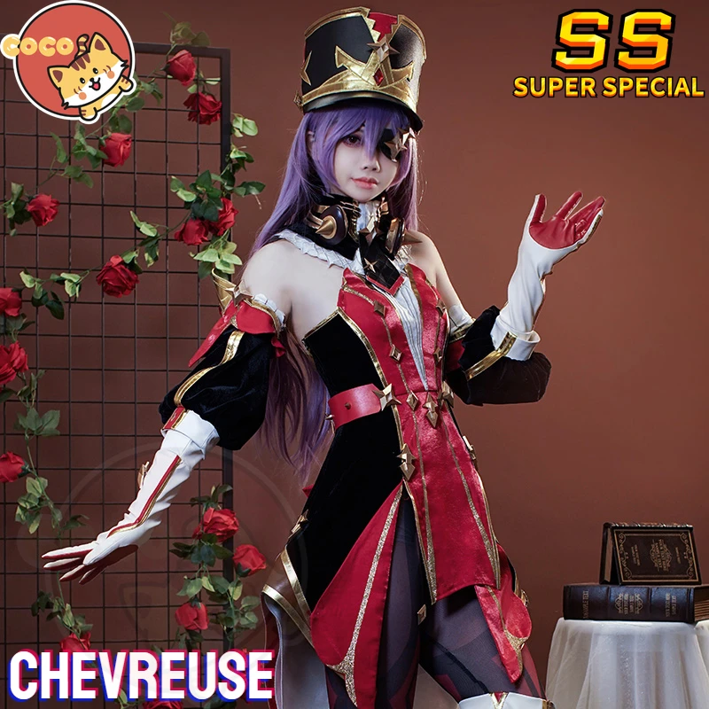 

Genshin Impact Chevreuse Cosplay Costume Game Genshin Impact Chevreuse Cosplay Pyro Costume Chevreuse Cosplay Wig CoCos-SS