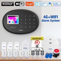 KERUI W204 4G Home Alarm System New Black Alarm Panel Wireless Motion Sensor Tuya Smart WiFi GSM for Home Security Motion Sensor