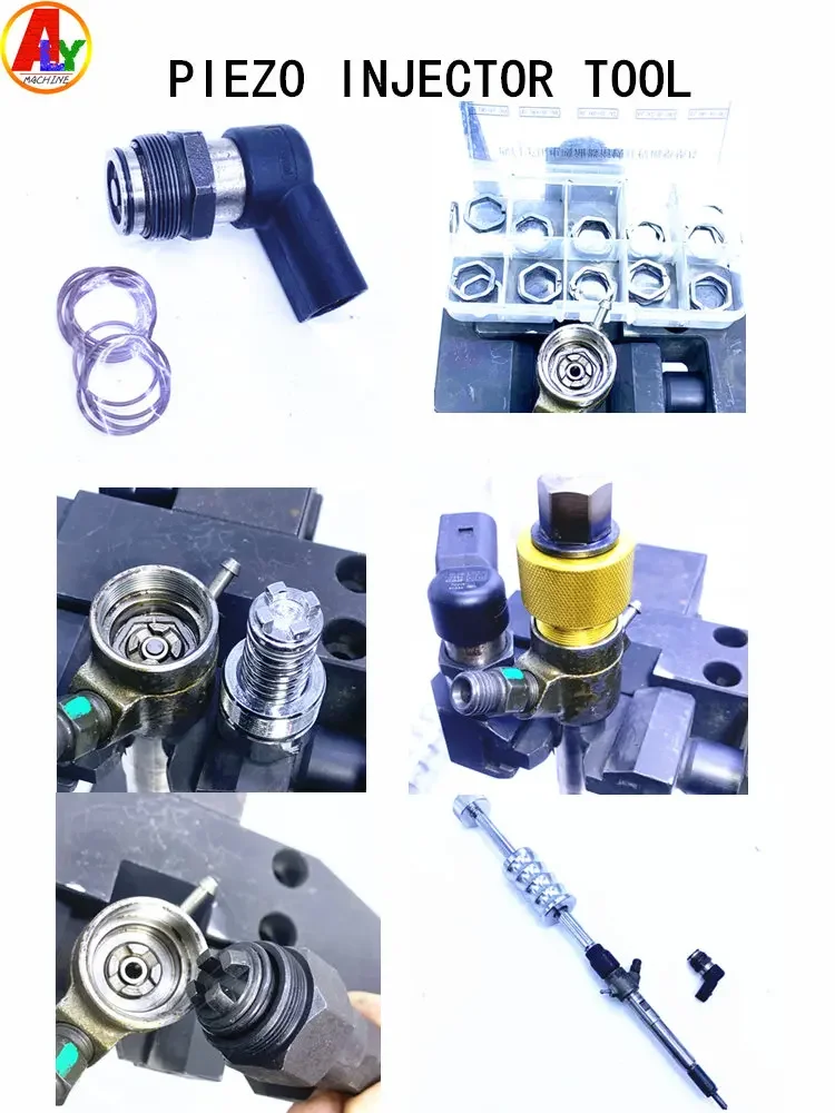 

Для Simens пьезоинжектор, электромагнитный клапан, регулировочная шайба, прокладки, уплотнительное кольцо, отверстие, разборный ключ, съемник, инструмент для удаления