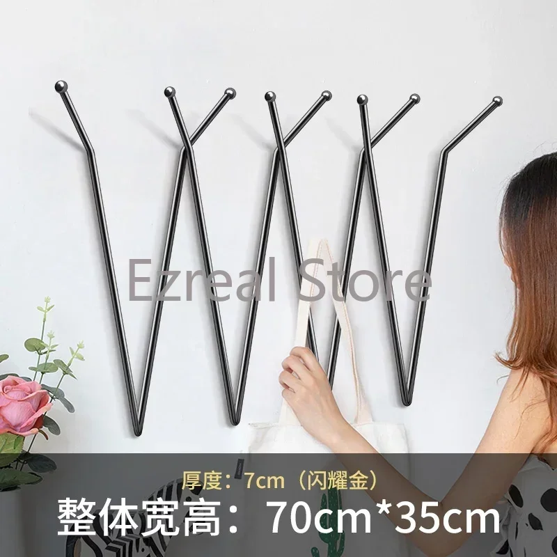 Living Room Wall Coat Rack Modern Wardrobes Entrance Hall Bedroom Modern Coat Rack Metal Storage Stand Gold Garden Furniture HY