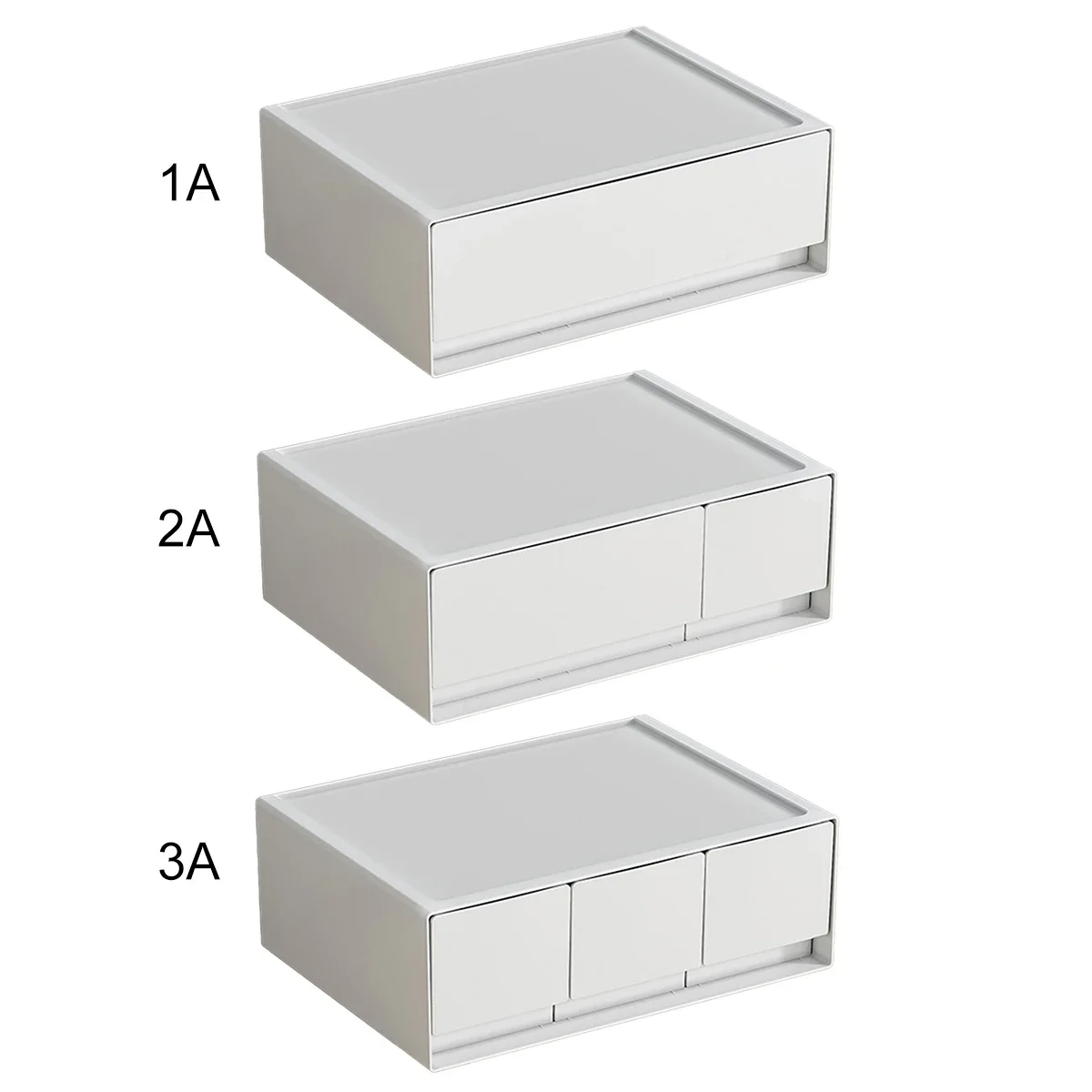 Mehrschichtiger Stapelbarer Schreibtisch-Schubladen-Organizer für Zuhause, Studenten, Büro, Schmuckkästchen, Schreibtisch-Aufbewahrung – Detail 1