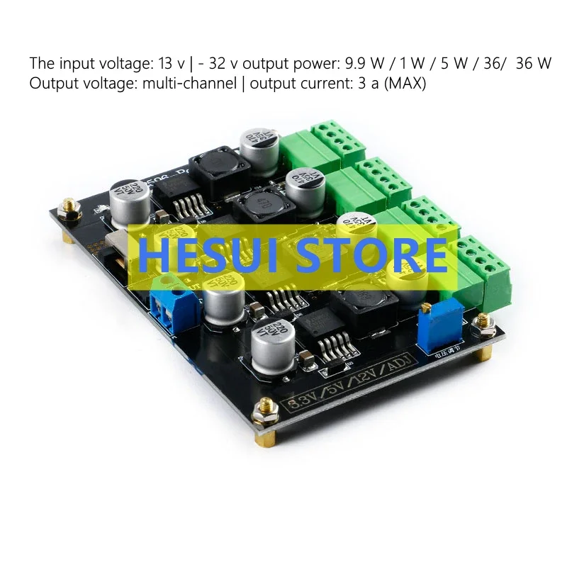 LM2596 Multiway switch power module 3.3V/5V/12V/ADJ Adjustable Output DC-DC step-down power supply