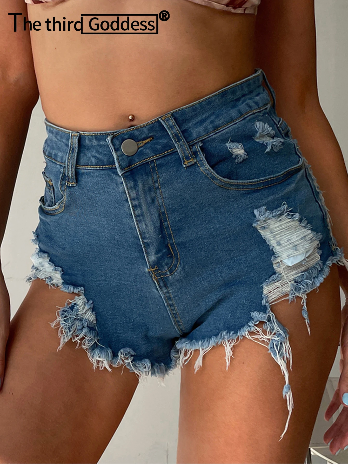 

Sexy hole fashion casual denim shorts women summer High waisted Pole dance twerk mini womens shorts jeans short hot woman pants