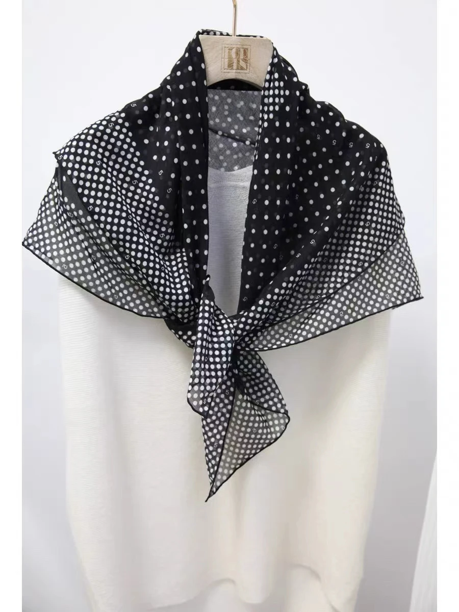 classic-polka-dot-0-silk-silk-square-scarf-office-scarf-awl-women's-faion-accories-spring-autumn-winter