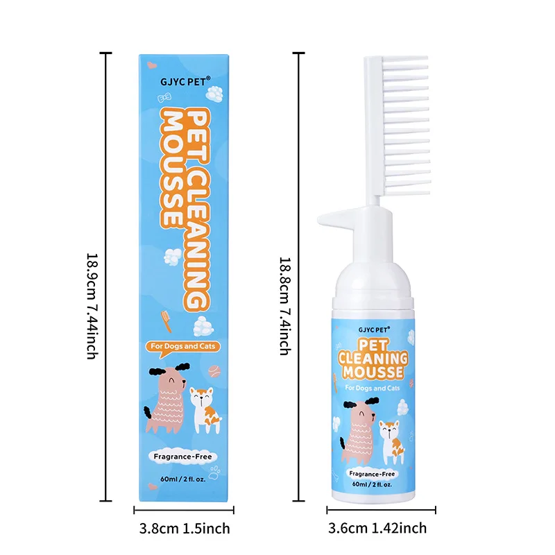 

Pet Dry Cleaning Mousse Foam with Brush No Rinse Shampoo for Puppy Dog Kitten Gentle Cat Bathing Supplies Grooming Deodorant