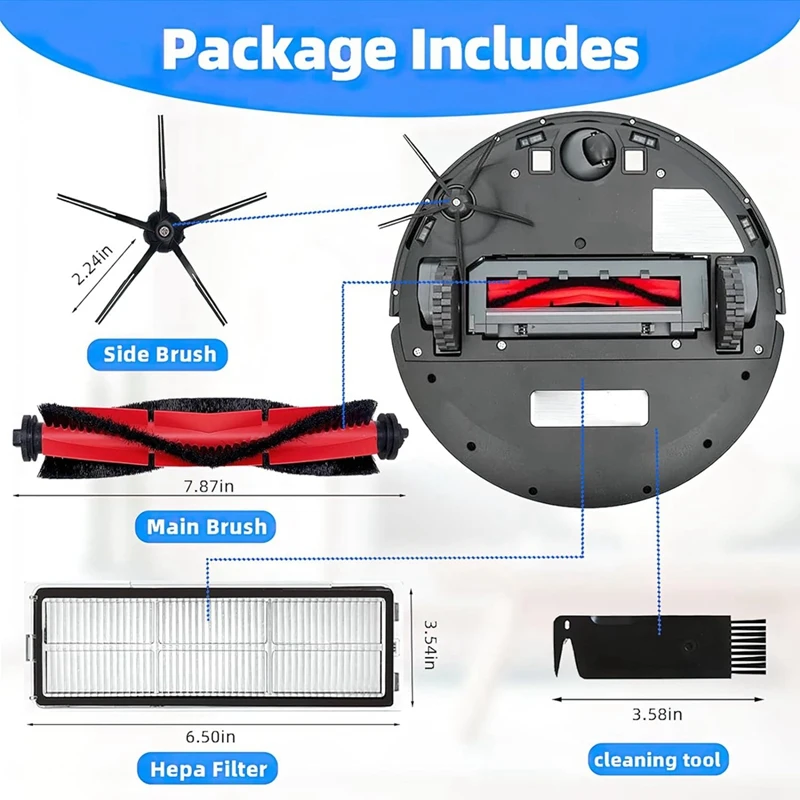 Запчасти для робота-пылесоса Roborock Q5 Q5 + Q5 Plus, основная боковая щетка, фильтры НЕРА, запасные части