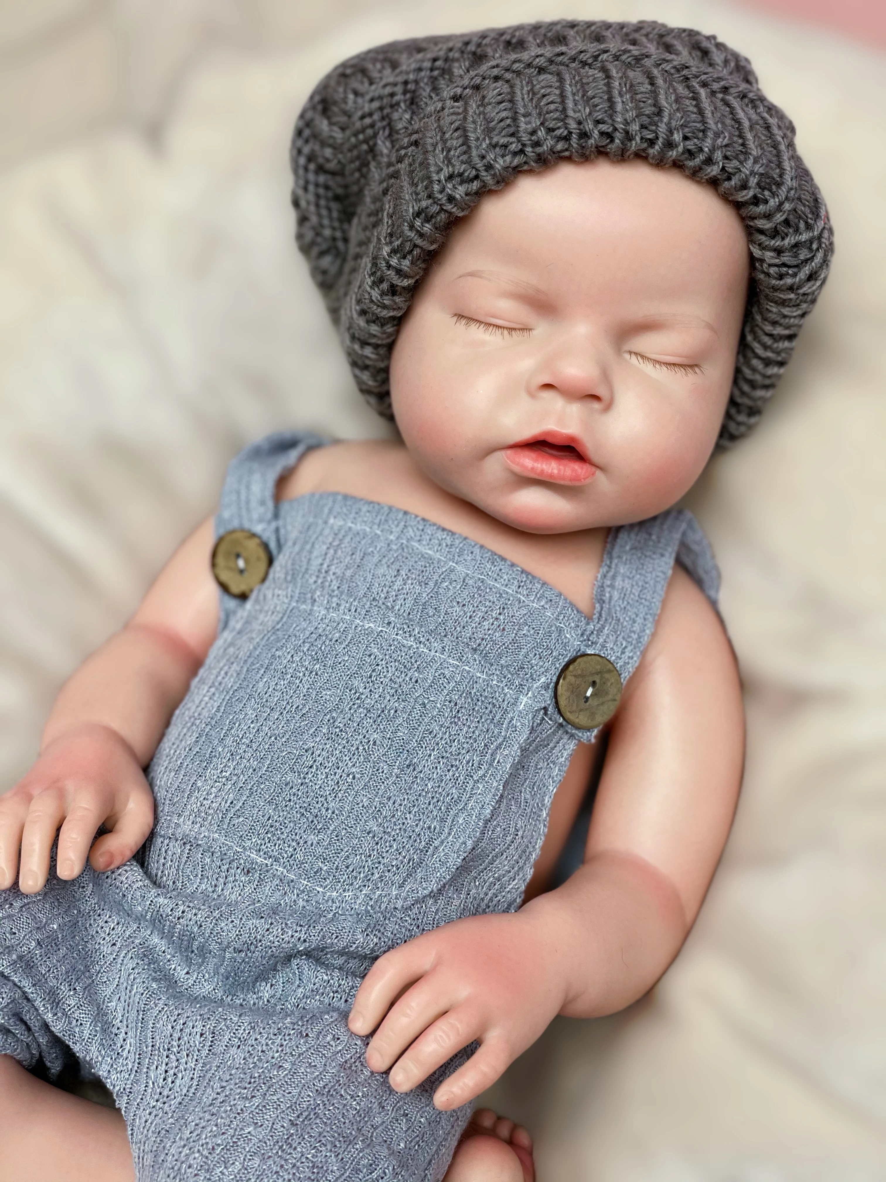 

OtardDolls 20Inch Full Solid Silicone Girl/Boy Reborn Doll Painted Can Open Mouth Doll For Girl Bebê Reborn De Silicone Original