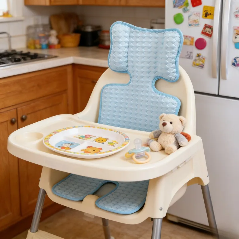 

Summer New Baby Stroller Mat Breathable Infant Cushion Washable Latex Cooling Seat Pad Silk Cooling Fabric