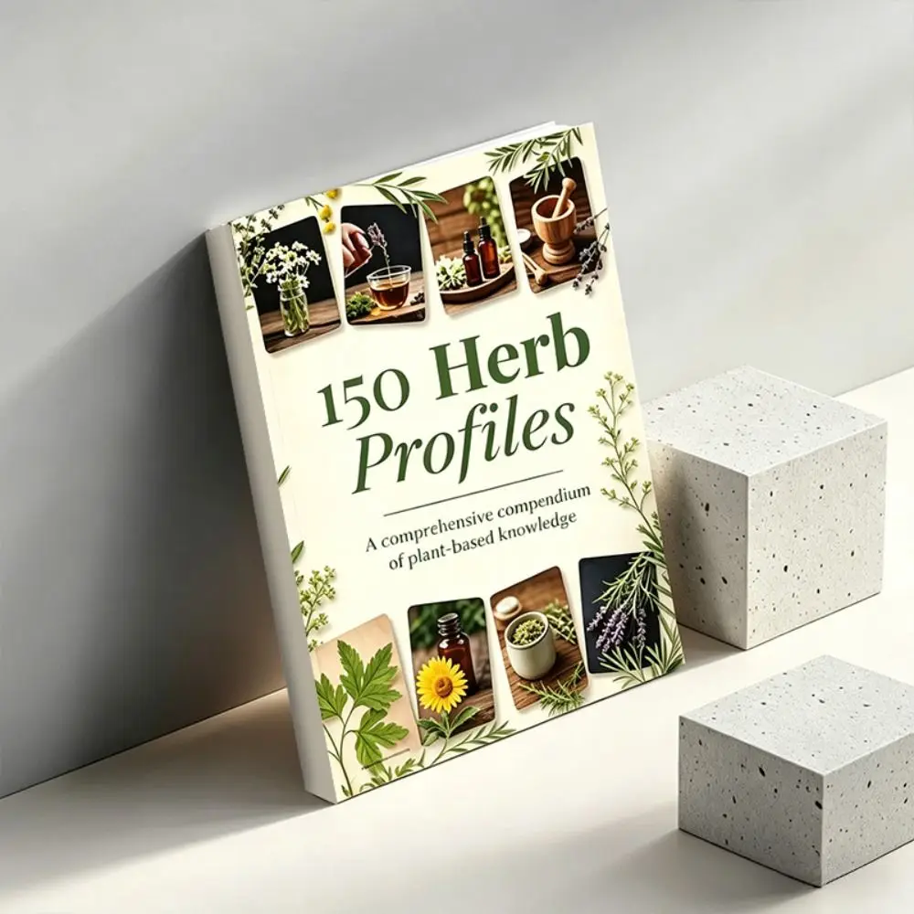 Vintage 150 Herb Profiles Comprehensive Guide Detailed Illustrations Healthy Recipe Book Collection 312 Pages Reference Book