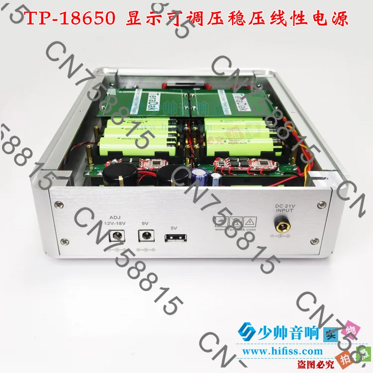 18650 مصدر طاقة خطي منخفض الضوضاء، واجهة رقمية 20400 مللي أمبير، بطارية ذات سعة كبيرة، جهد USB قابل للتعديل