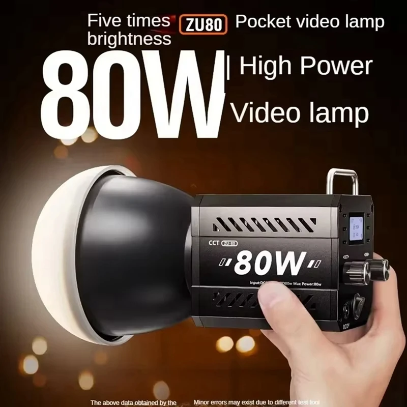 80W COB Video Dimmable Light 2500-6500K Photographic LED Light For Photo Studio Film Camera Livstreaming EU-Plug