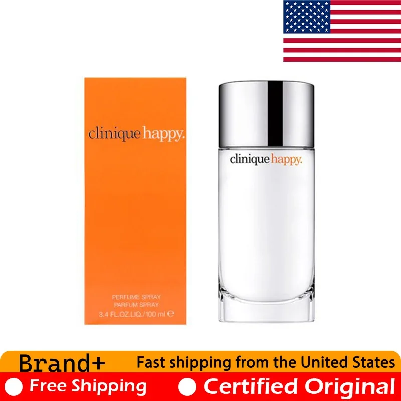 

Clinique Happy Eau de Parfum Spray for Women 100 ML Original Natural Lasting Floral Fruity Pheromones Premium Perfume 3.4 Ounce