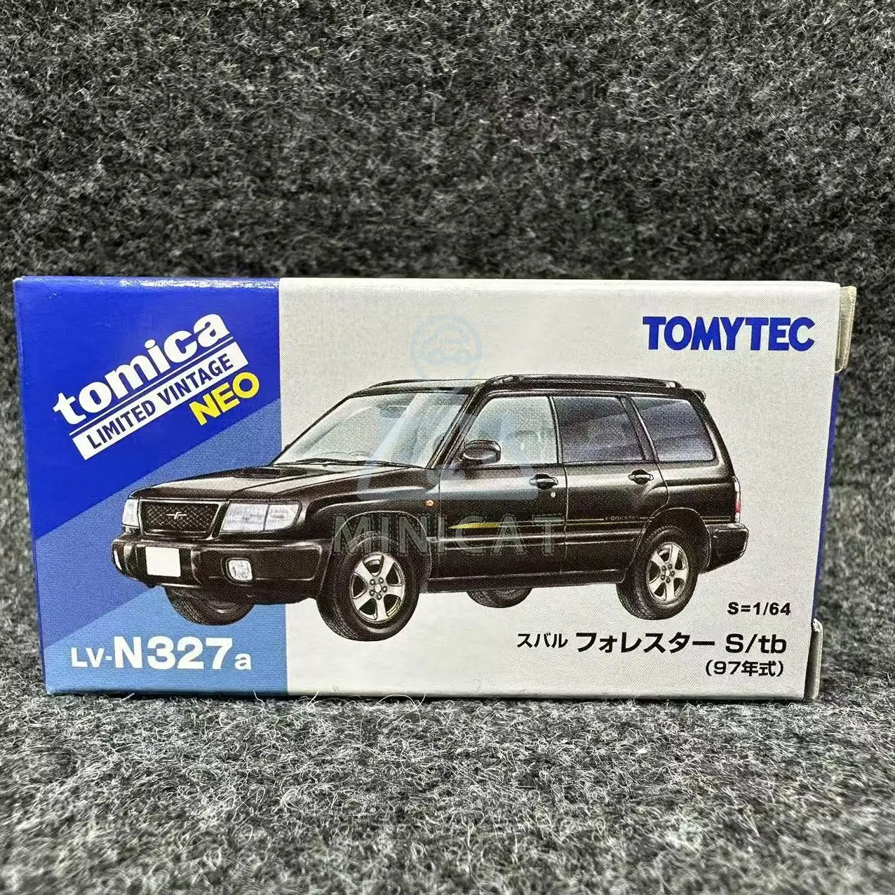 202411 Tomytec Tomica TLV 1/64 LV-N327a Subaru forester Black Die-cast Alloy Car Model Collection Toy Gift