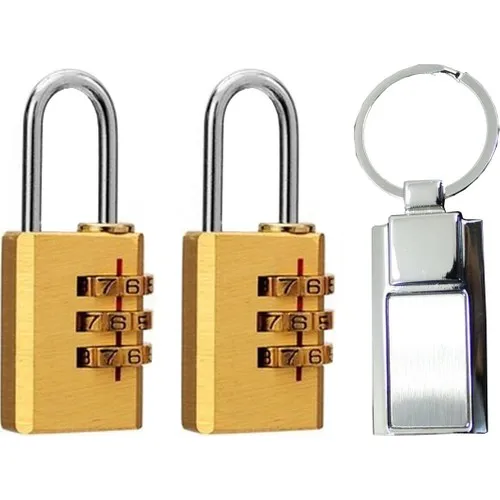 Mastercare Martech 2'li 3 Combination Padlock Keychain 712105