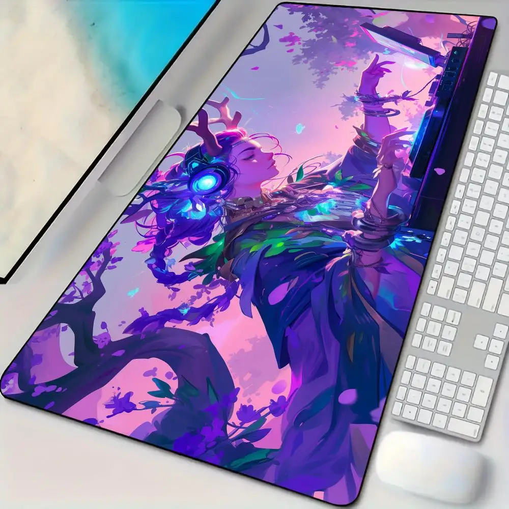 

Mouse Pad Desk Mat Digital art illustration Mousepad with Stitched Edges Non-Slip Rubber Base keypad Extended pad gaming mat