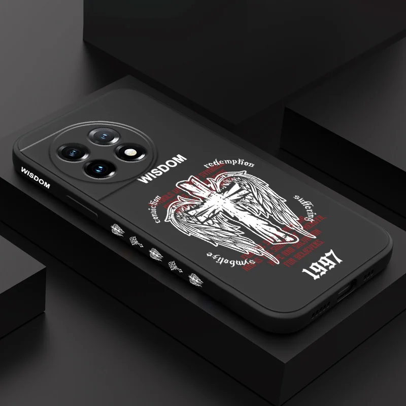 

Cool Cross Phone Case For Oneplus 13 13R 12 12R 11 11R 10 10R 10T 9R 9RT 9 8T 8 7 7T Pro 5G Liquid Silicone Cover